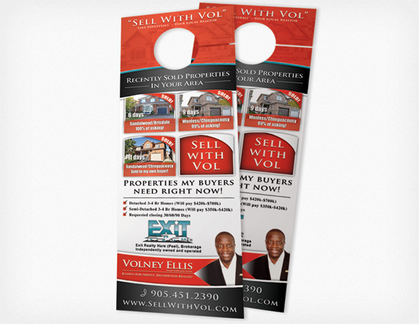 Door Hanger Printing Toronto 1 000 Full Colour Printed For